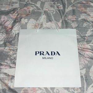 White Prada bag